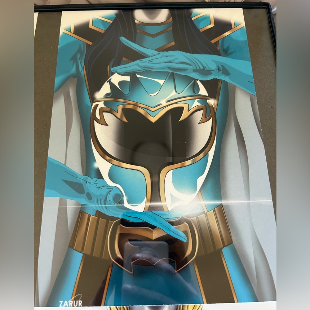 Power rangers blue mystic force art print